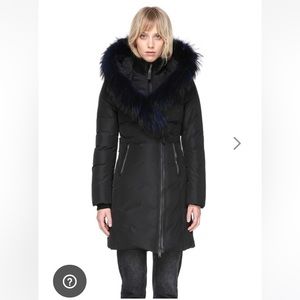 Mackage Kay-F down winter coat with signature fur collar NWT
